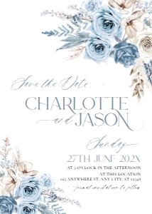 D010 Save the Date 5x7: D010 Wedding Suite