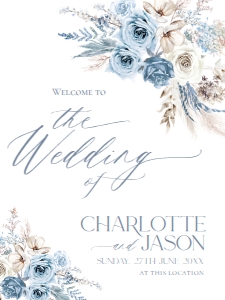 D010 Welcome Sign Vertical 18x24: D010 Wedding Signage Bundles