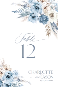 D010 Table Number 4x6: D010 Wedding Signage Bundles