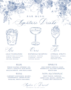 D015 Signature Drink Sign 11x14: D015 Wedding Signage Bundle