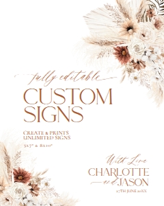D011 Custom Sign 8x10: D011 Custom Sign