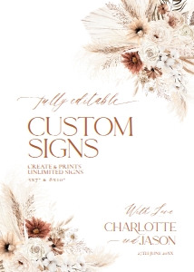 D011 Custom Sign 5x7: D011 Custom Sign