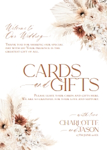 D011 Card Gift Sign 5x7: D011 Wedding Signage Bundles