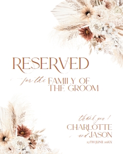 D011 Reserved Sign 8x10: D011 Reserved Sign