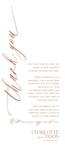 D011 Napkin Thank you Note: Bohemian Pampas Wedding Template BUNDLE