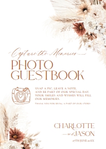 D011 Photo Guestbook Sign 5x7: D011 Wedding Signage Bundles