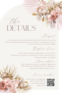 D016 Detail Card Vertical 4x6: D016 Wedding Bundle