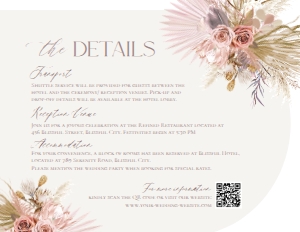 D016 Detail Card Horizontal 5.5x4.25: D016 Wedding Bundle