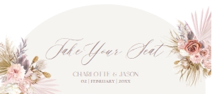 D016 Seating Chart Card Header: D016 Wedding Signage Bundles