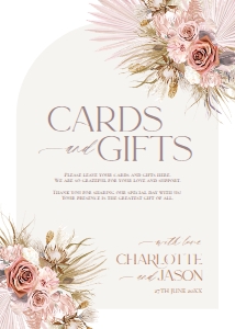 D016 Card Gift Sign 5x7: D016 Wedding Signage Bundles
