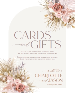 D016 Card Gift Sign 8x10: D016 Wedding Signage Bundles