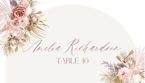 D016 Place Card Flat: D016 Menu