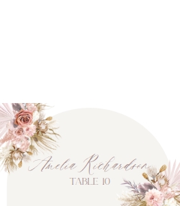 D016 Place Card Folded: D016 Menu
