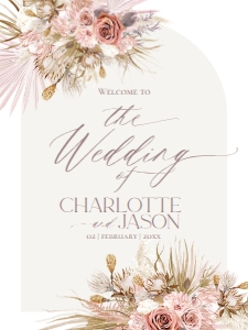 D016 Welcome Sign Vertical 18x24: D016 Wedding Signage Bundles