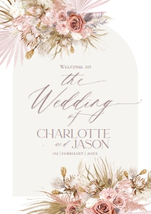 D016 Welcome Sign Vertical A2: D016 Wedding Signage Bundles