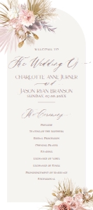 D016 Wedding Program design preview