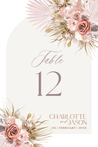 D016 Table Number 4x6: D016 Wedding Signage Bundles