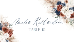 D019 Place Card Flat: D019 Napkin Thank you Note