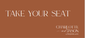 D019 Seating Chart Card Header: D019 Wedding Bundle