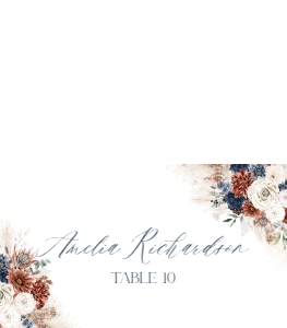 D019 Place Card Folded: D019 Napkin Thank you Note