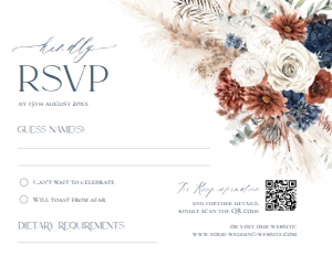 D019 RSVP Card design preview