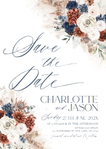 D019 Save the Date 5x7: D019 Wedding Bundle