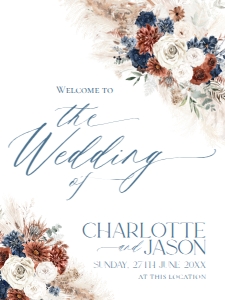 D019 Welcome Sign Vertical 18x24: D019 Welcome Sign