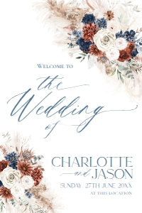 D019 Welcome Sign Vertical 24x36: D019 Welcome Sign