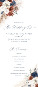 D019 Wedding Program design preview