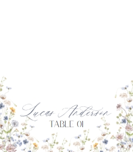 D026 Place Card Folded: D026 Wedding Bundle