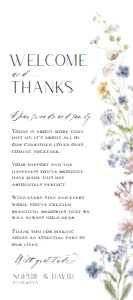 D026 Napkin Thank You Note 4x9 B: D026 Wedding Bundle