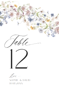 D026 Table Number 4x6: D026 Table Number