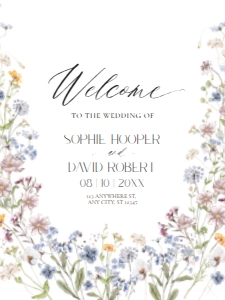 D026 Welcome Sign Vertical 18x24: D026 Wedding Bundle