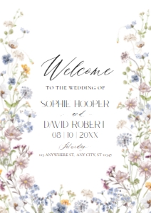 D026 Welcome Sign Vertical A2: D026 Wedding Bundle