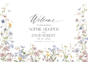D026 Welcome Sign Horizontal A1: D026 Wedding Bundle