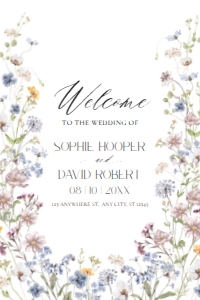 D026 Welcome Sign Vertical 24x36: D026 Wedding Bundle