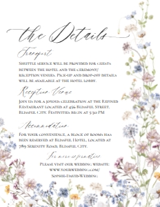 D026 Detail Card Vertical 4.25x5.5: D026 Wedding Suite