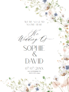 D023 Welcome Sign Vertical B 18x24: D023 Wedding Signage Bundle