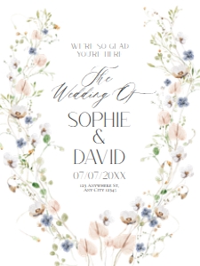 D023 Welcome Sign Vertical C 18x24: D023 Wedding Signage Bundle