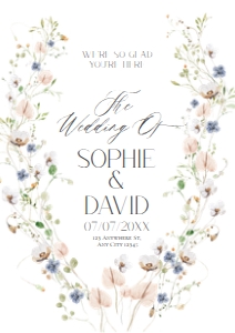 D023 Welcome Sign Vertical C A1: D023 Wedding Signage Bundle