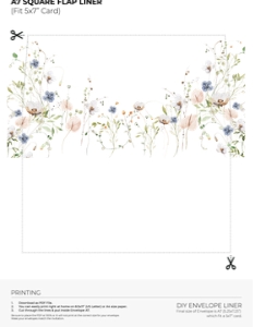 D023 Envelope Liner A7 Square Flap: D023 Wedding Bundle