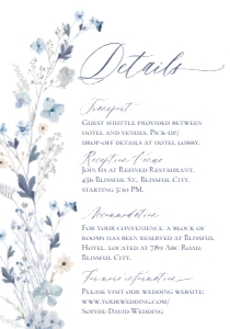 E057 Detail Card Vertical 3.5x5: E057 Wedding Suite