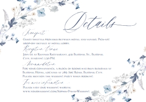 E057 Detail Card Horizontal 5x3.5: E057 Wedding Suite