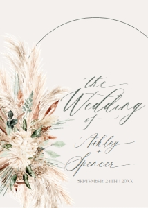 E058 Wedding Invite Back A: E058 Wedding Suite