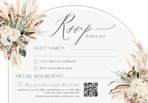 E058 RSVP 5x3.5: E058 Wedding Suite