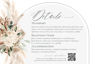 E058 Detail Card Horizontal 5x3.5: E058 Wedding Suite