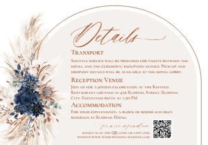 E059 Detail Card Horizontal 5x3.5: E059 Wedding Suite