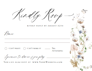 D028 RSVP 5.5x4.25: D028 RSVP Card