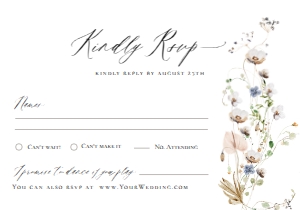D028 RSVP 5x3.5: D028 RSVP Card