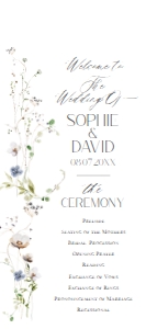 D028 Wedding Program design preview